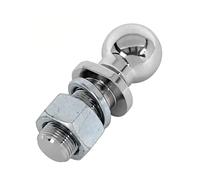 Trailer Hitch, Chrome Hitch Mount Tow Ball 2 Inch Shank Dia Capacity 5000Lbs Coupling Trailer Parts RV Camper Caravan Accessories