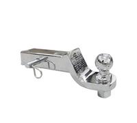 Trailer Hitch, Chromed 2 Inch Towbar Tongue Ball Mount With Towball And Hitch Pin RV Parts Car Camper Accessories Caravan Components(With 50MM Ball)