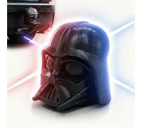 Trailer Hitch Cover Black Helmet Sci-Fi Design - Mask Galactic Space Warrior - Protective Cap 50mm Ball Head - Universal AHK Cap Trailer Funny Space Technology Fans - Made by R-Satz Shop