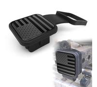 Trailer Hitch Cover, Trailer Hook Dust-Proof Plug, Square Mouth Protection Cover, Tow Hitch Covers Plug Insert Receiver Tube Cover Cap Fit for 2 Inch Hitch Receivers (Black)