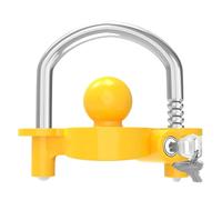 Trailer Hitch Lock, Adjustable Aluminum Alloy Hitch Lock with 2 Keys | Universal Heavy-Duty Theft Tow Trailer Ball Lock, Trailer Coupler Lock for Towing Trailer Security, Easy Installation