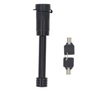 Trailer Hitch Lock with Keys Heavy Duty 5/8in Diameter 3 1/2in Long Pin Universal Fit for 2in 2 1/2in Receiver Truck Car Boat Zinc Alloy Rubber Cover Included