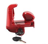 Trailer Hitch Lock Works with 1-7/8 Inch 2 Inch and 2-5/16 Inch Couplers to Prevent Unauthorized Trailer Detachment on Boats Campers RVs (red)