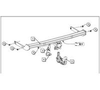Trailer Hitch ORIS 051-673 for AUDI A3 (8V1, 8VK) 2 2012-2017