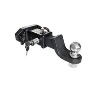 Trailer Hitch, Special Purpose 2'' 50X50 Tow Bar Hitch Receiver Set Tube Bolt On Adapter Trailer Parts Camper Accessories Caravan(With 2 Inch Ball)