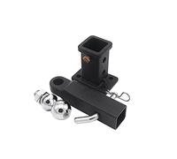 Trailer Hitch, Steel Trailer Towbar Ball Mount Hitch With Pin And Clips 2 Inch Receiver Tube Bolt On Adapter Boat RV Parts Accessories(With 2 Inch Ball)