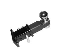 Trailer Hitch, Steel Trailer Towbar Ball Mount Hitch With Pin And Clips 2 Inch Receiver Tube Bolt On Adapter Boat RV Parts Accessories(With 2 Inch Ball)
