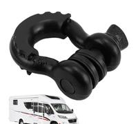 Trailer Hitch Tow Shackle | 3/4 D Ring Shackle | 41887 Lbs Break Strength Large Bow For Trailer With Isolator Washer