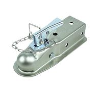 Trailer Hitch, Trailer Coupler 2 X 2-1/2 Inch Ball Hitch Back Coupling Straight Tongue 2-1/2" RV Parts Camper Caravan Accessories