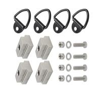 Trailer Hook Cargo Bed Deck Cleat Bed Accessory Tie Down Rings 3/8"-16 Thread T Slot Nut Washer Resistant D Rings