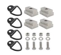Trailer Hook Cargo Truck Bed Deck Cleat 3/8"-16 Thread T Slot Nut Washer Tie Down Rings Anchoring Rings