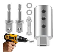 Trailer Jack Drill Adapter Kit | Stainless Steel Connector | Socket Adapter,for Car RV Boat Camper Garage Road Trip Worksite Maintenance