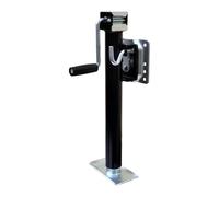 Trailer Jack Side Wind 5000 Lbs Pipe Mount Swivel Legs Stabilizer Jacks RV Parts Camper Caravan Accessories for Trailers, Boats, Campers(15inch)