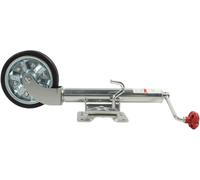 Trailer Jack Wheel - Boat Trailer Jack with Wheel, Lift Bolt-on Swivel Tang 1500lbs Heavy Duty Jockey with 20cm for Yachts, Boats, Trailers(Rubber Clad Iron