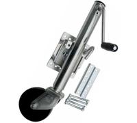 Trailer Jack Wheel - Bolt-On Swivel Tongue Jack, 1200lbs Heavy-Duty Swivel Mount, Stabilization Jockey Wheel with Support, Boat Trailer 6-Inch for RV Travel Camper Automotive