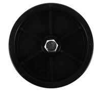 Trailer Jack Wheel Replacement Part, Plastic, Black, 1000 Lb