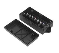 Trailer Junction Box, 7 Way Waterproof ABS Distribution Block Box Terminal Connector Extension Cable Connectors Box for Trailers, Boats, Dining Cars