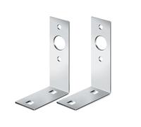 Trailer Light Bracket - 2 Piece Metal Mount for Quick Setup, Easy Wiring with L Shape Support, LED Tail Lamp Rack for Trucks Boats RVs, Heavy Metal, Automotive, Replacement Kit, 4.49 Inches