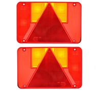 Trailer Light Lens PAIR Radex Replacement for Ifor Williams Indespension