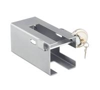 Trailer lock Caravan Theft Protector 2 Keys Silver Tow-bar Lock Hitch Lock