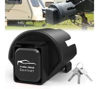 Trailer Lock for 2" & 2-5/16" Couplers - Heavy Duty Trailer Anti Theft Hitch Locks Ultra Solid Steel Trailer Coupler Locks