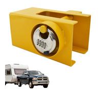 Trailer Lock: Heavy Duty Stainless Steel, Universal Hitch Coupler Protector, Solid Anti-Theft Towing Device, Car Security Accessory For Rowing