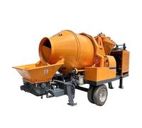 Trailer-Mounted Concrete Mixer Pump Mini Cement Mortar Grouting Machine for Construction Sites, Reservoirs, Bridges & Hydropower Engineering