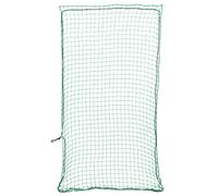 vidaXL Trailer Net with Elastic Rope Cargo Mesh - Green, 4x2 m, PP - Tear and UV-resistant, Weatherproof for Trailers, Trucks, SUVs, and Roof Racks