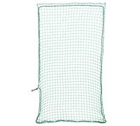 vidaXL Trailer Net with Elastic Rope, Cargo Net for Truck Bed SUV Pickup, Mesh Net for Daily Light Loads of Trucks, Mesh Organizer, Green 4.5x2.5 m PP