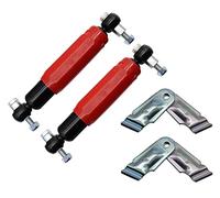 trailer parts4u AL-KO Octagon Plus Red Shock Absorber 244.086 for Trailer Including Holder, Red, 255mm Compressed, 380mm Extended