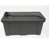 trailer parts4u Storage Box 23 L Box Opening on the Front Waterproof Lockable Trailer Box Strap Box Drawbar Storage Box for Boat Tool Hunting