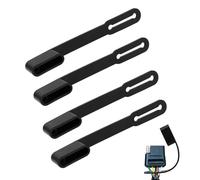 Trailer Plug Cover | Flat Dust Plug Replacement Parts - 4 Pieces Dust Cover for Trailer Cable Connector - for Truck, Motorhome, Pickup, Wiring Installation,