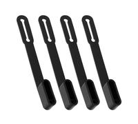 Trailer Plug Cover Set, Flat Dust-Proof Replacement Parts with 4 Pieces Vehicle Side Plug Dust Covers for Truck, RV, Pickup, Roadside Travel, Wiring Protection, Garage Storage, and Inspection Use