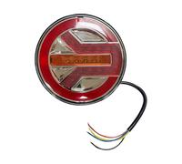 Trailer Rear Lights Tail 1 Pc Round 29LED Taillights 12V 24V Truck Rear Tail Lights For Van RV Lorry Trailers Pickup Dynamic Turn Signal Stop Tail Lamp Indicator Lighting