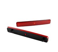 Trailer Rear Lights Tail 2Pcs 12V For VW T5 Transporter Tail Brake Stop Signal Lamp Red Lens LED Rear Bumper Reflector Light OEM# 7E0945105 Indicator Lighting(2pcs Smoked Lens)
