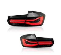 Trailer Rear Lights Tail 2PCS For BMW F35 F30 318i 318Li 320i 3 Series 2013-2018 Of Full LED Car Tail Light Assembly Turn Signal With Sequential Indicator Indicator Lighting(A Smoker 2PCs)