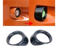 Trailer Rear Lights Tail For Subaru XV 2012 2013 2014 2015 Front Rear Bumper Fog Lamp Light Frame Cover Sticker Trim ABS Carbon Fiber Styling Indicator Lighting(Front)