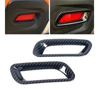Trailer Rear Lights Tail For Subaru XV 2012 2013 2014 2015 Front Rear Bumper Fog Lamp Light Frame Cover Sticker Trim ABS Carbon Fiber Styling Indicator Lighting(Rear)