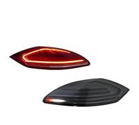 Trailer Rear Lights Tail LED Tail Lights For Panamera 2010 2011 2012 2013 Start-up Animation Flowing Water Flicker Car Tail Light Assembly Plug And Play Indicator Lighting(Black)