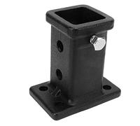 Trailer Receiver Tube, 2in Bolt On Receiver Tube Adapter Trailer Hitch Receiver Adapter Universal Tow Bar Hitch Receiver Tube Replacement for Pickup Trucks, Black