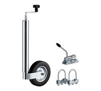 Trailer Security Support Wheel, Wheel Clamps & Brackets for max. 362kg Weight