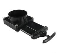 Trailer Sewer Valve 1 Pack 3-Inch Rv Drain Valve Abs Black Wastewater Clean Water Replacement For Camper Trailer Class A For Motorhome Sewer Tank Dump System