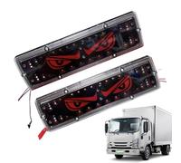 Trailer Signal Lights - Rear Flash Lamp for Safety | Abs with Dynamic Led Indicator, 12-24v Voltage Range, Eye Design Stop Running Light, 2 Piece Set for Rv Marine Bus Van Camping Boat Truck Camper