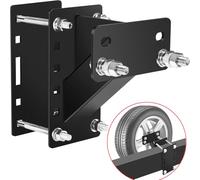Trailer Spare Tire Carrier, Spare Tire Mount Bracket , for Boat Utility Trailer，Holds up to 150 Lbs Heavy Duty Holder Fits 4 & 5 & 6 Lugs Trailer Wheels on 4",4.5'',4.75'',5'',5.5'' Bolt Patterns