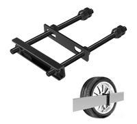 Trailer Spare Tire Mount, Spare Tire Mount for Utility Trailer, The Trailer Accessories Universal Wheel Bracket Trailer Boat Spare Tire Mount, Fits Most Tire (Black (B))