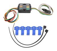 Trailer Tail Light Converter,Car Trailer Wiring Converter Powered 3 to 2 Wire Trailer Tail Light Converter with 60in Wiring LED Compatible for RV Flat Towing