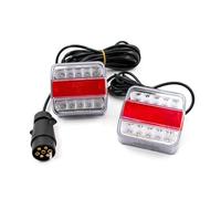 Trailer Tail Lights Led 1Set 12V 10m EN 7Pin Universal Rear Towing Tail Light LED Trailer License Number Plate Reflector Brake Lamp Turn Signal Led Rear Tail Light