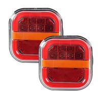 Trailer Tail Lights LED - Robust Stud Mount Design, Stop Turn Signal System, Integrated Corrosionn Proof Polycarbonate Material | Lighting Kit For Utility Truck Camper Road Safety For Home