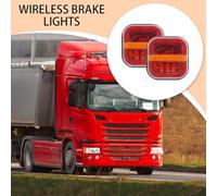 Trailer Tail Lights - Rear Lamp For Boat, Trailer Tail Light Kit, Rechargeable High Intensity Brake Tails Light | Truck Marine Towing RV Trailers Wireless Waterproof Safety Visibility Accessory