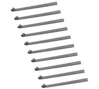 Trailer Tailgate Strap Hinge Self Colour 12.5mm Pin Weld On 460mm Long 10pc